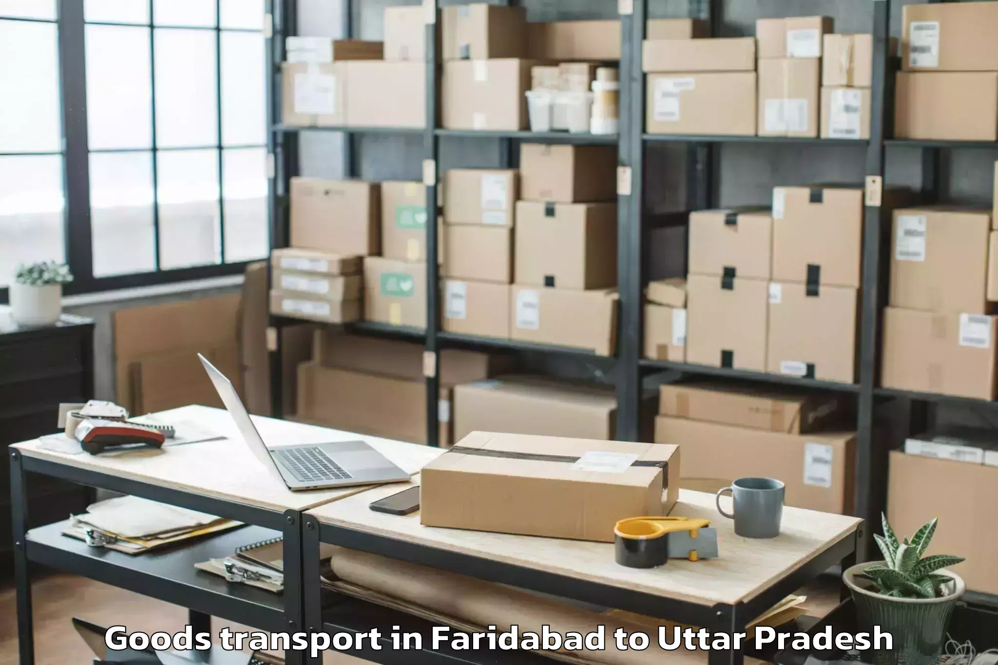 Affordable Faridabad to Kampil Goods Transport